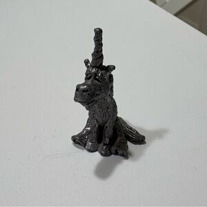 Vintage Pewter Unicorn Figurine